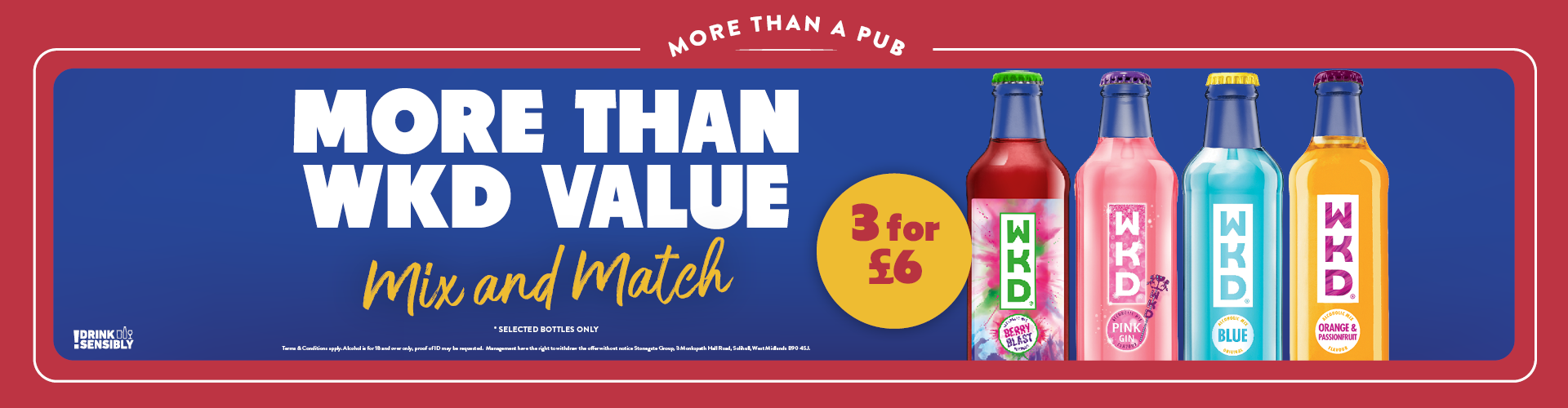 Mix and Match WKD - 3 for £6